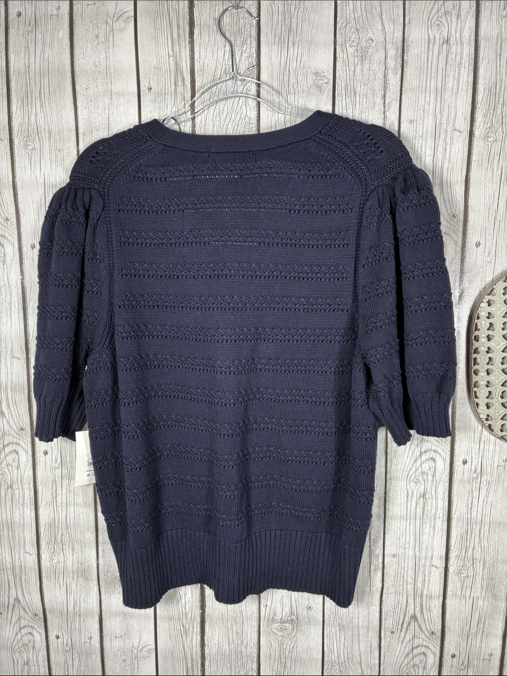 Free Assembly| Puff Sleeve Crochet Cardigan Size XXL - Picture 9 of 13